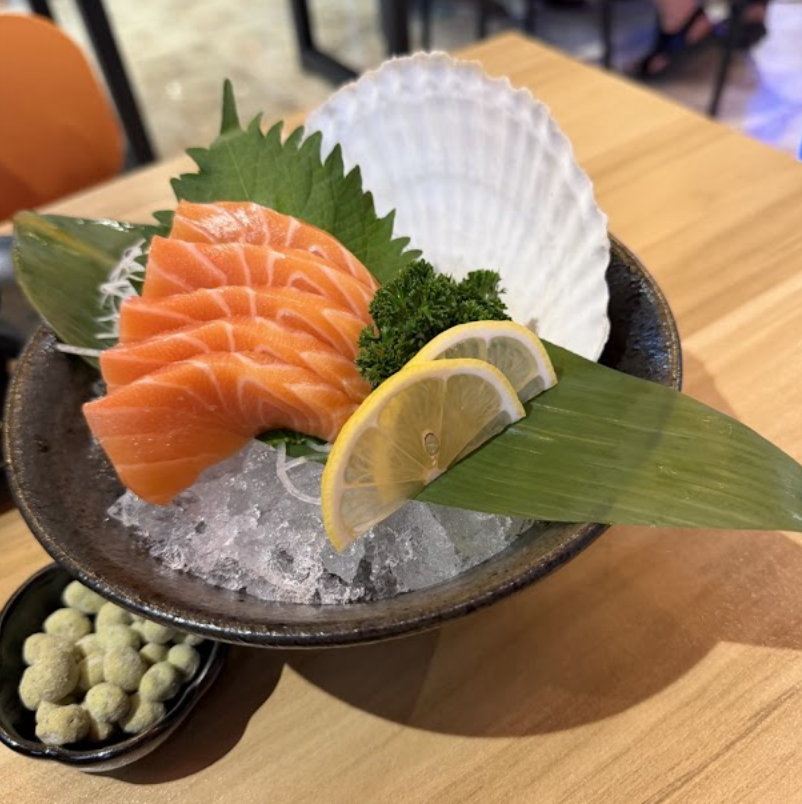 Salmon sashimi
